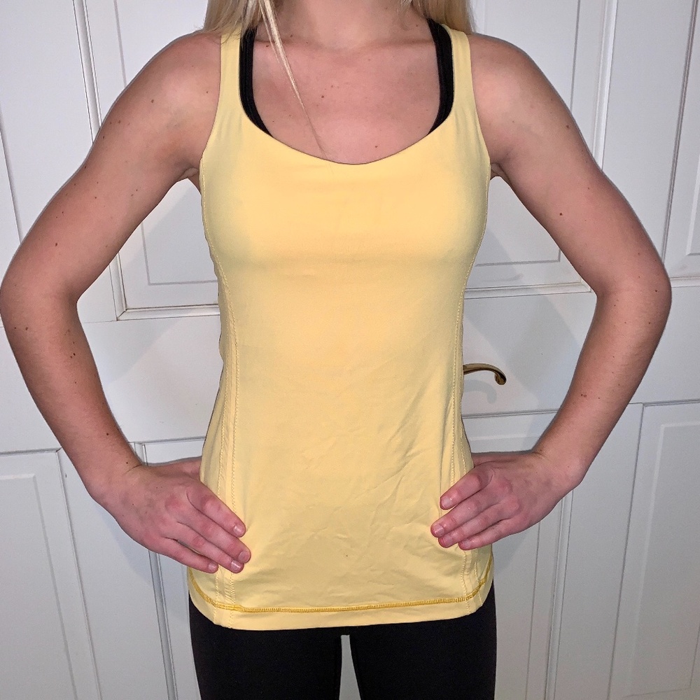 Lululemon Yellow Tank Top Sz 6